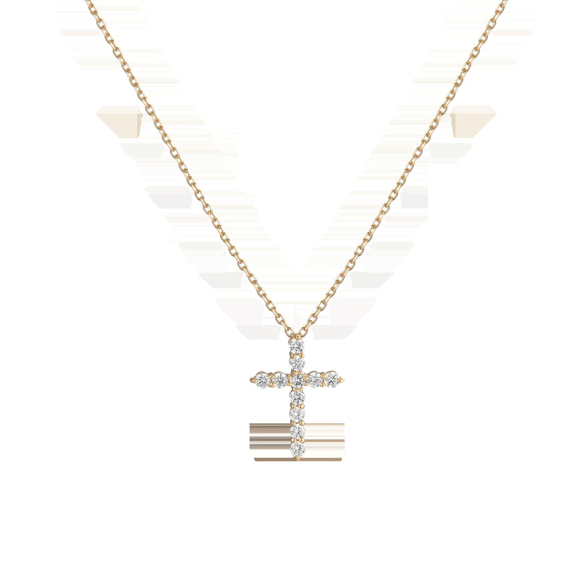 Lab Grown Diamond Cross Necklace