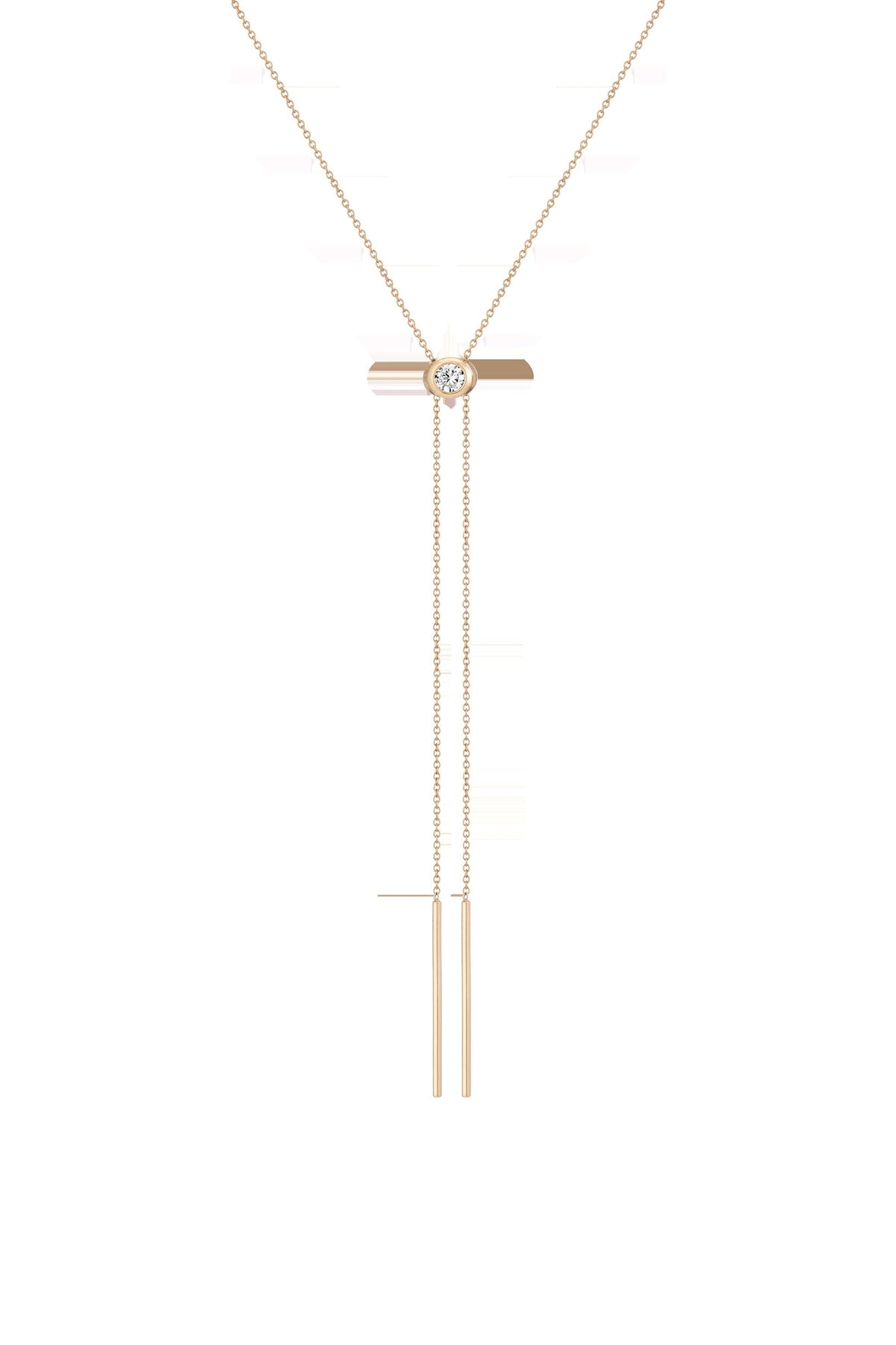 Aurate x Frye: Lab Grown Diamond Bolo Necklace