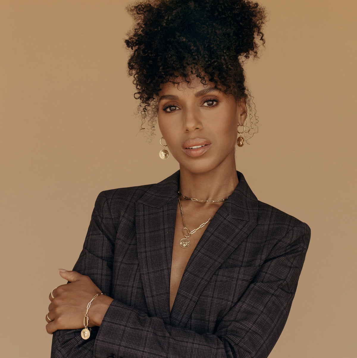 AURATE X KERRY: Lioness Pendant Necklace