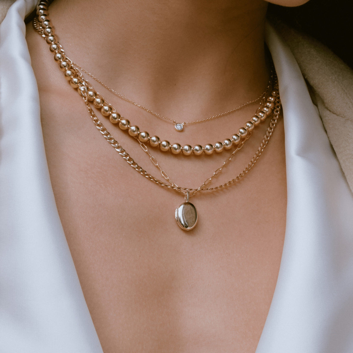 Solid Gold Locket Pendant