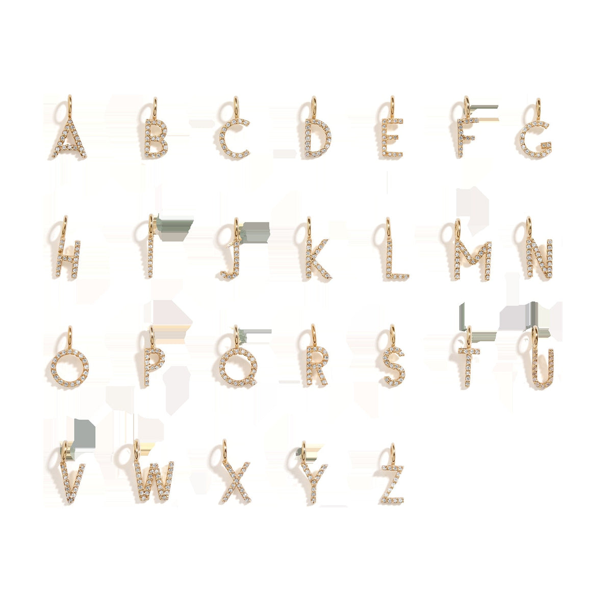 Lab Grown Diamond Classic Letter Pendant