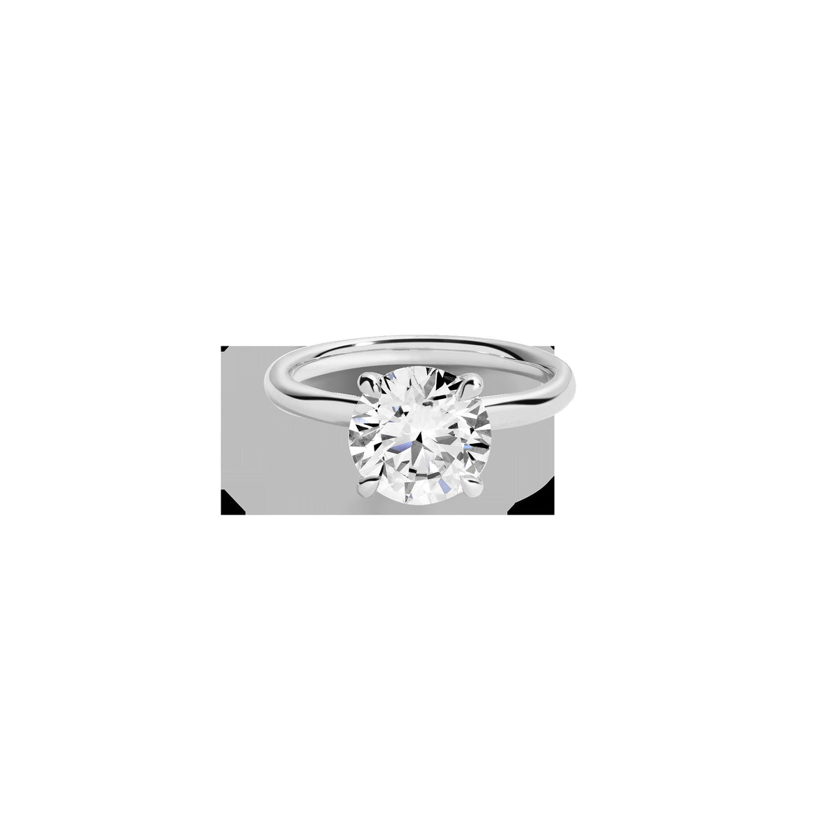 3ct Round Lab Grown Diamond Solitaire Ring
