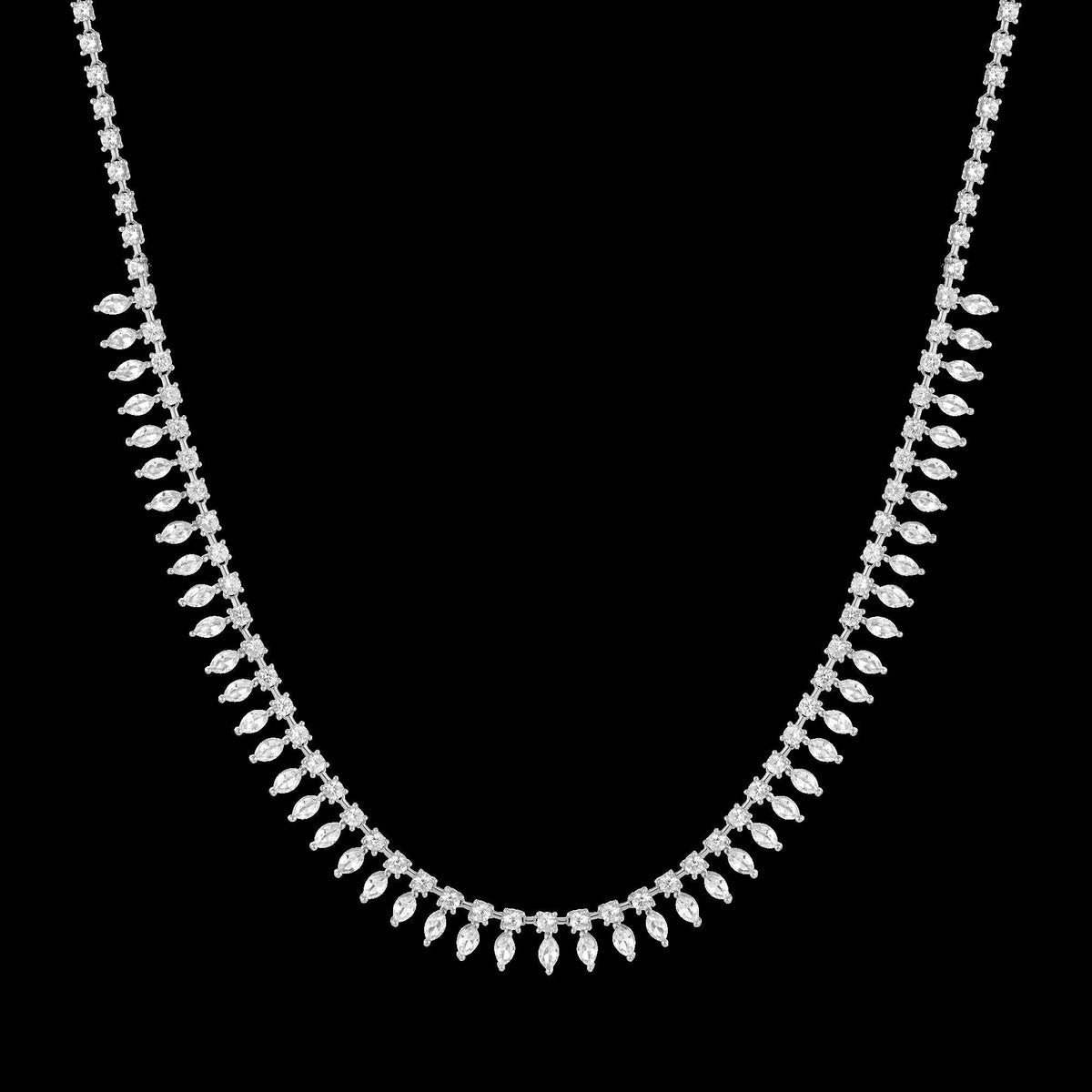 Aurate x Frye: Marquise Fringe Necklace