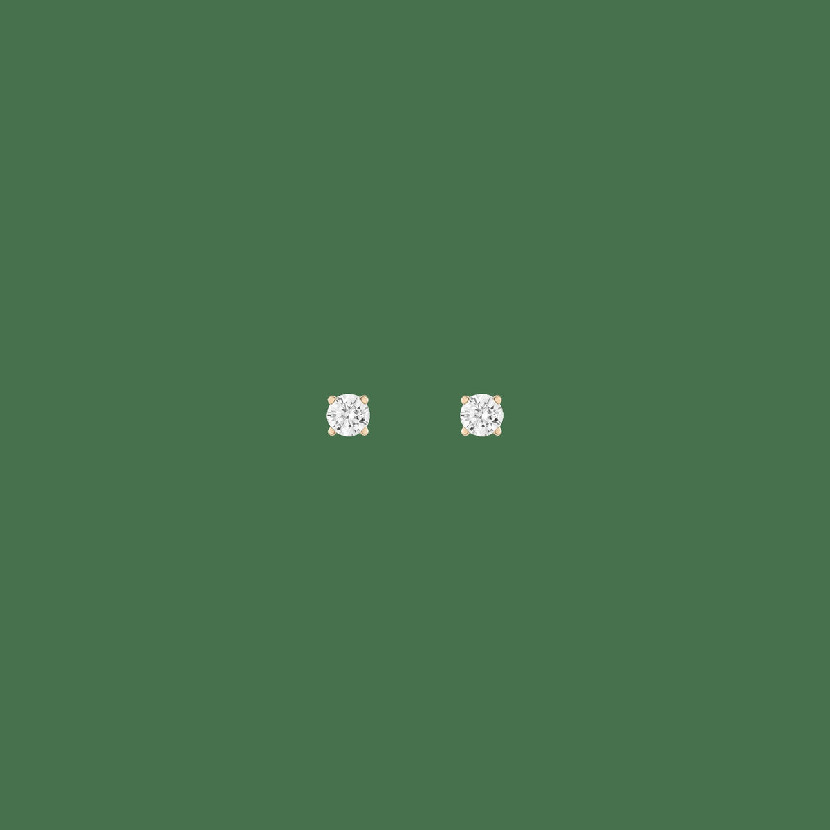 Lab Grown Diamond Stud Earrings - Single