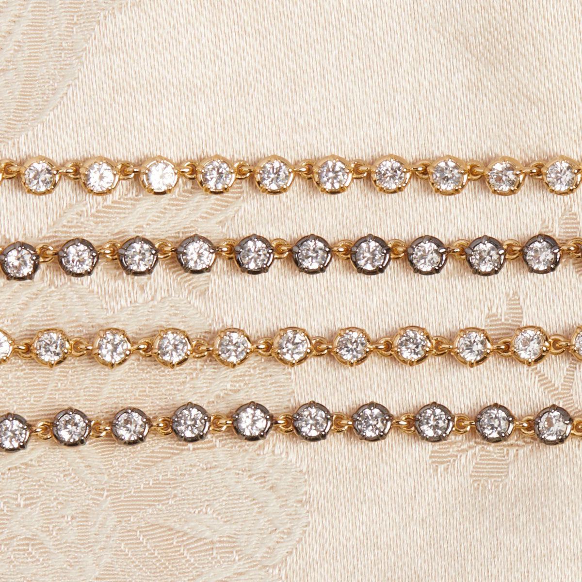 Black Rhodium Georgian Tennis Bracelet