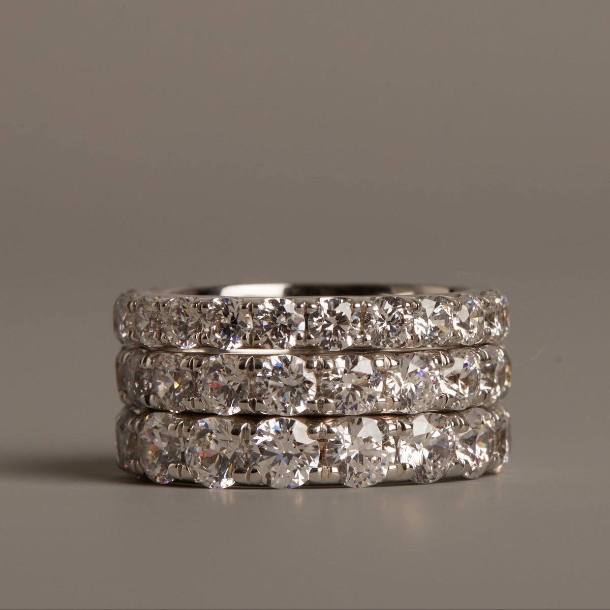 3ct Round Lab Grown Diamond Eternity Ring