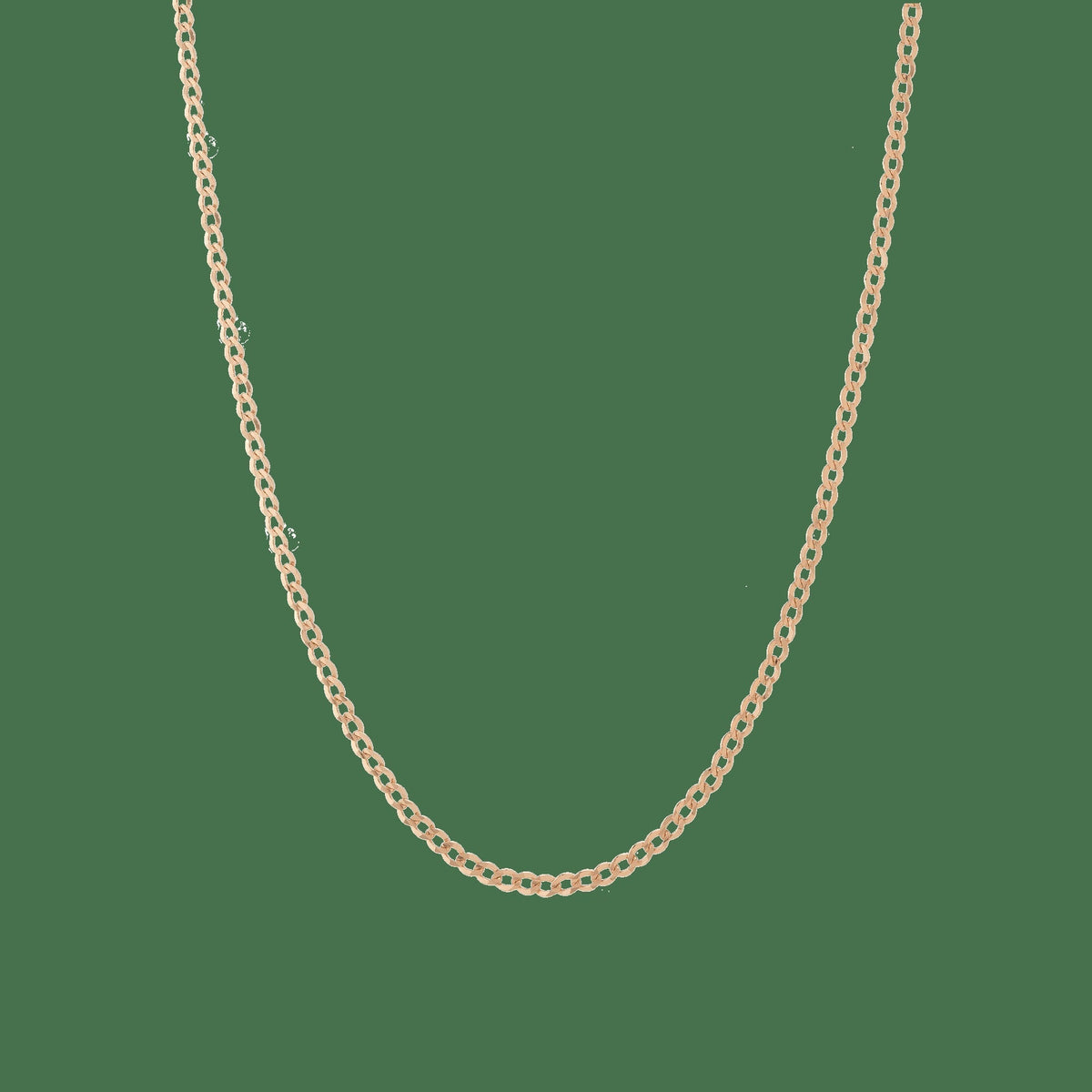 Medium Gold Curb Chain Necklace