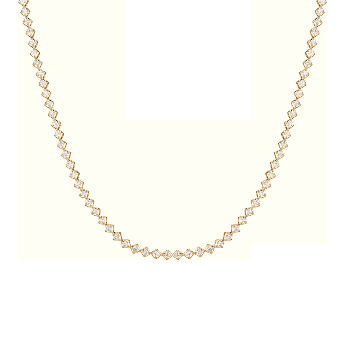Petite Lab Grown Diamond Tennis Necklace