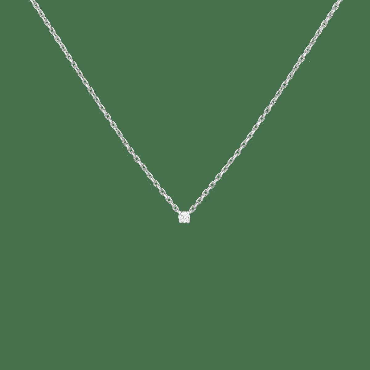 Lab Grown Diamond Solitaire Necklace