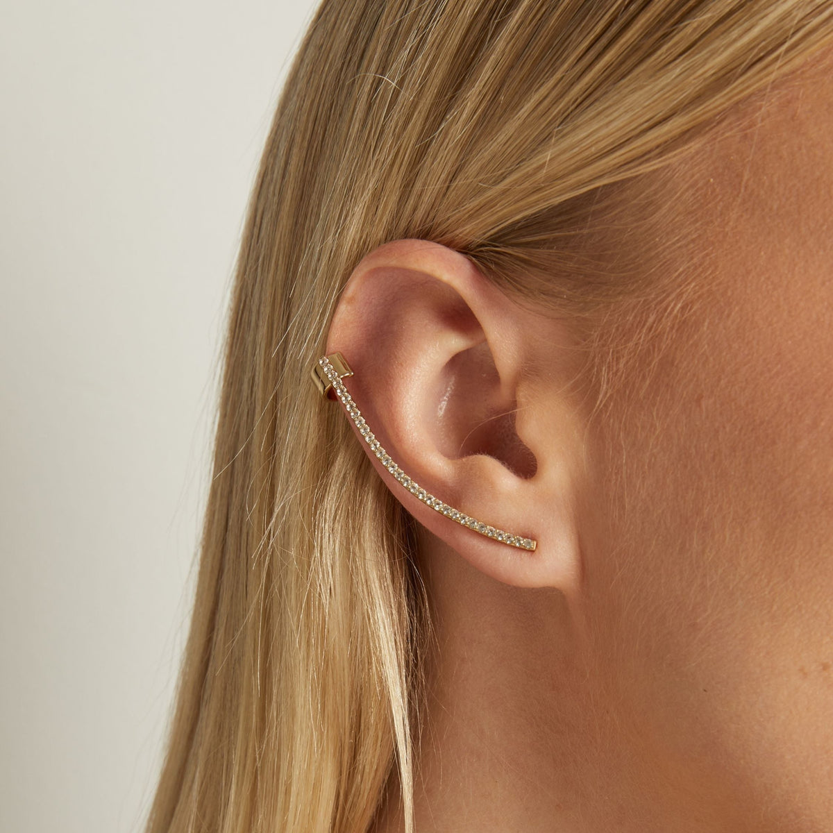 Archival Path Ear Climber Cuff