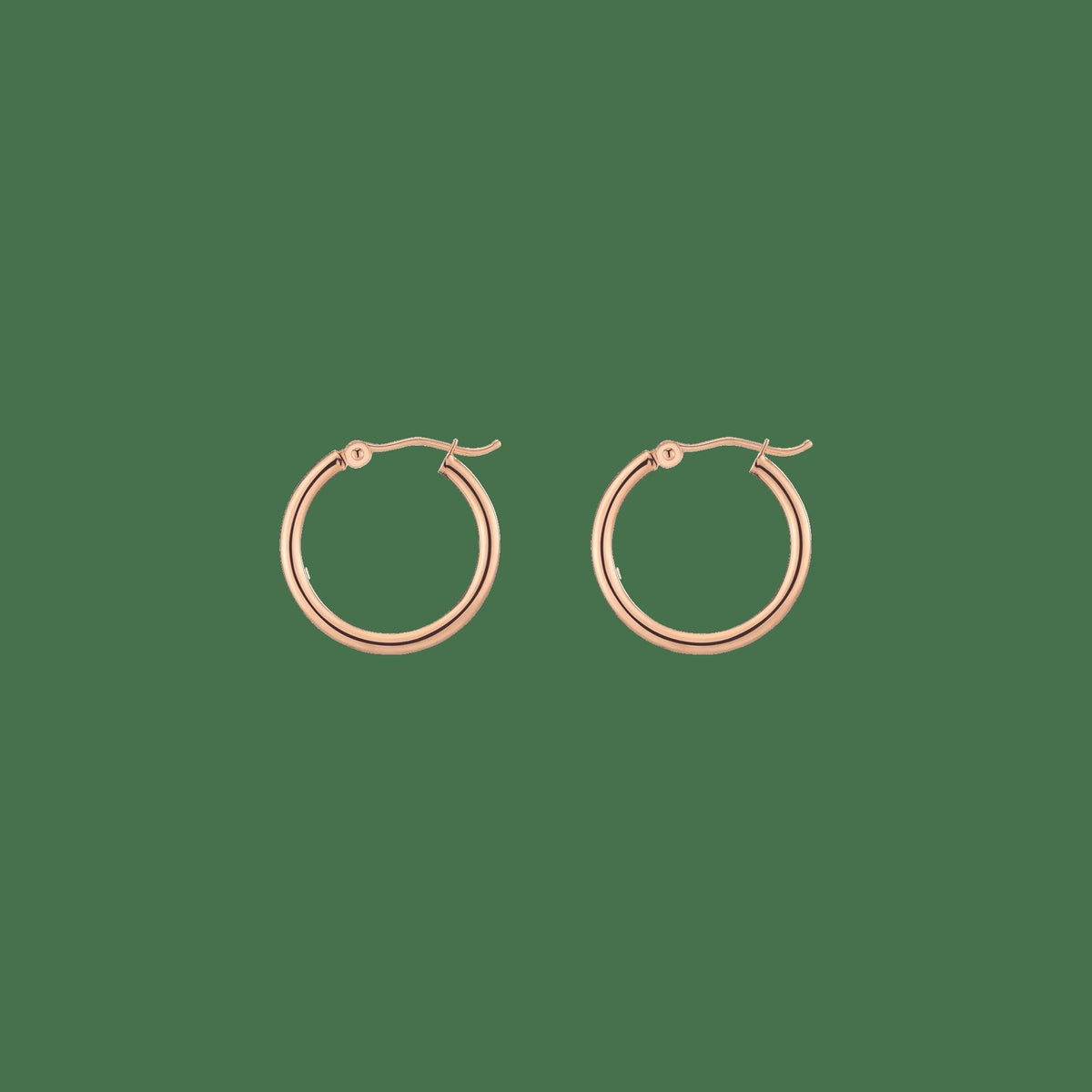 Gold Hoop Earrings - 2mm