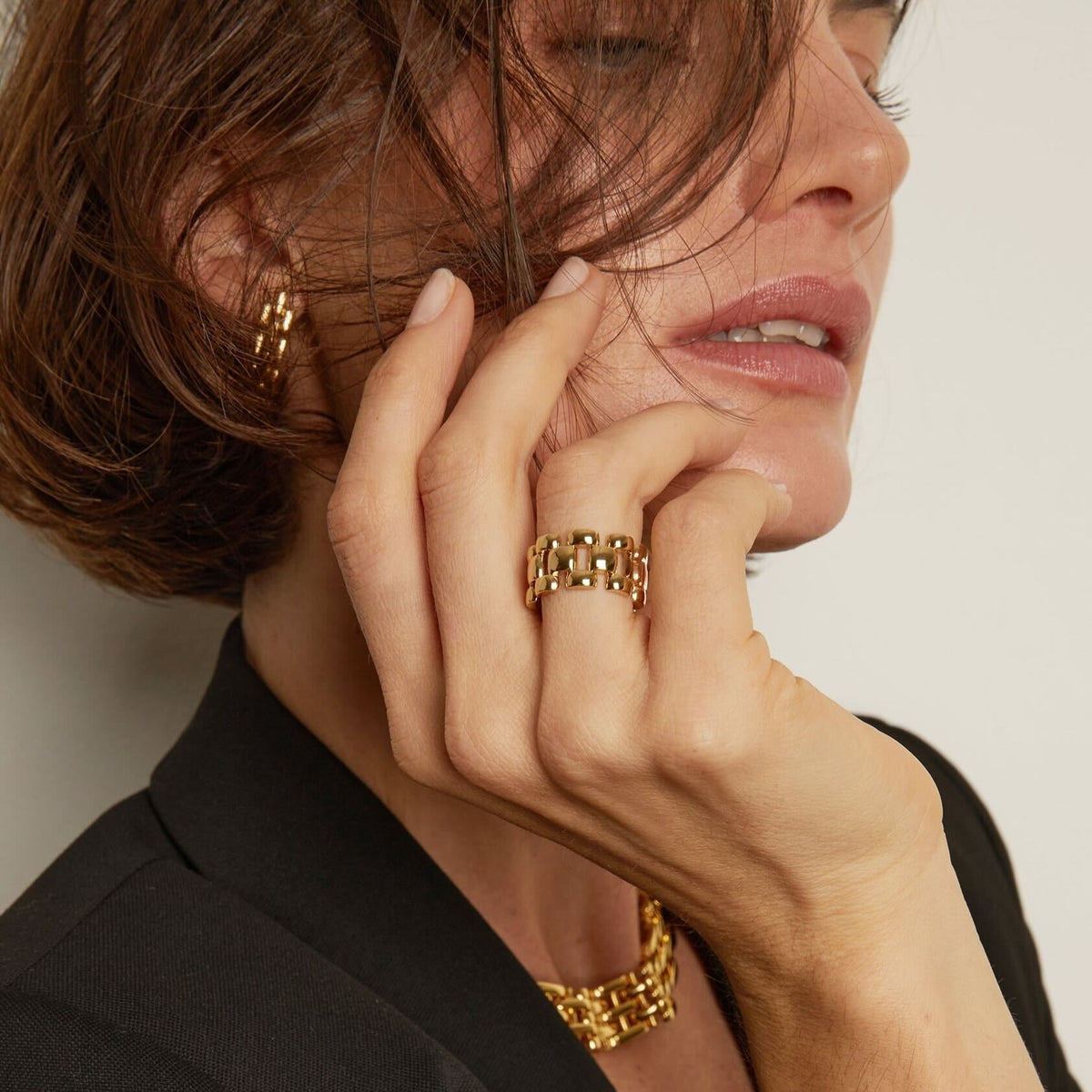 Panther Chain Link Ring