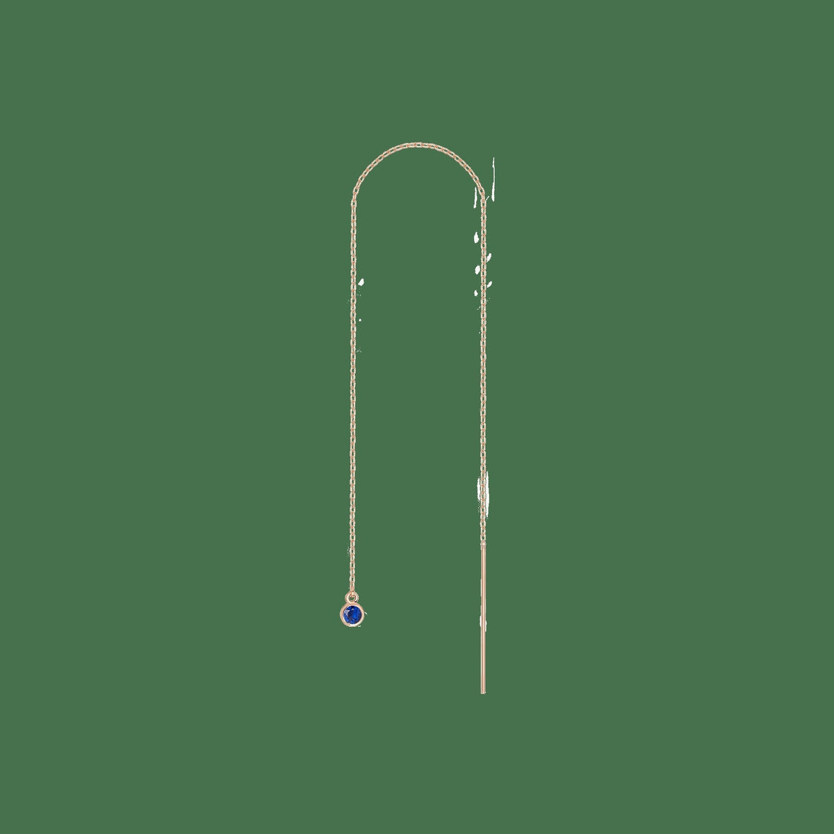 Birthstone Ear Chain Threader (Pair)