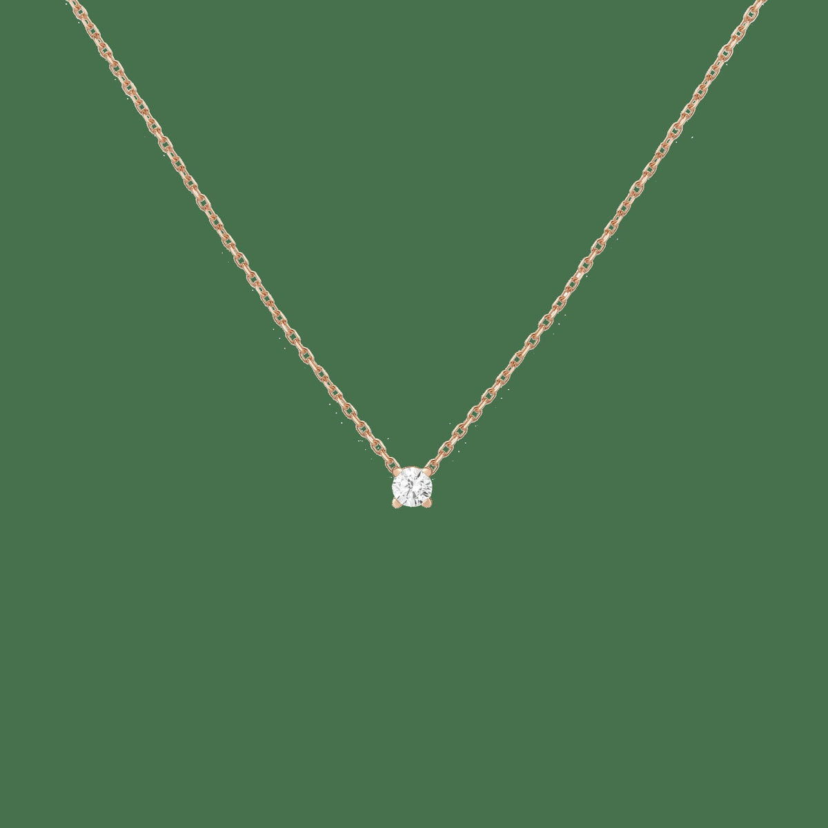 Lab Grown Diamond Solitaire Necklace