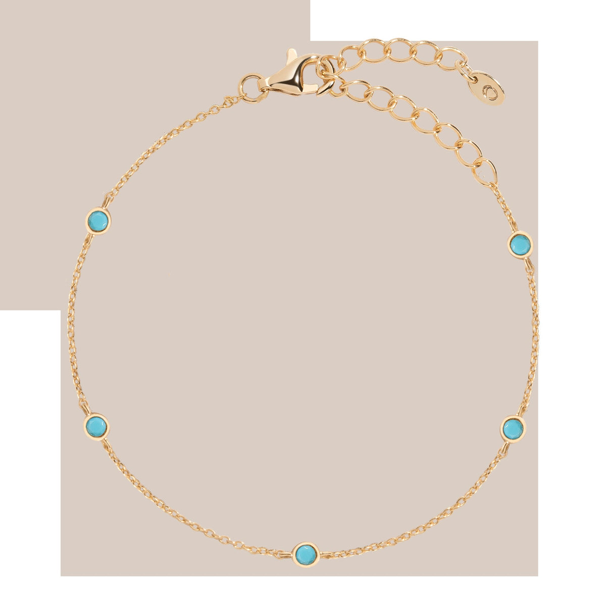 Aurate x Frye: Turquoise Station Bracelet