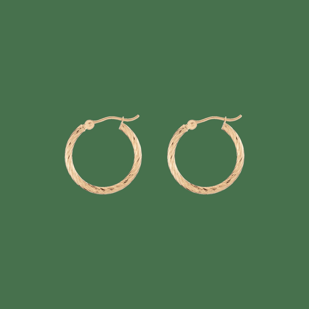 Thin Twisted Hoop Earrings