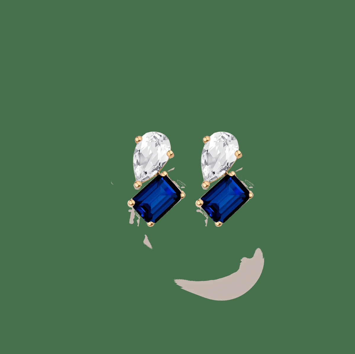 Toi et Moi Gemstone Heirloom Earring
