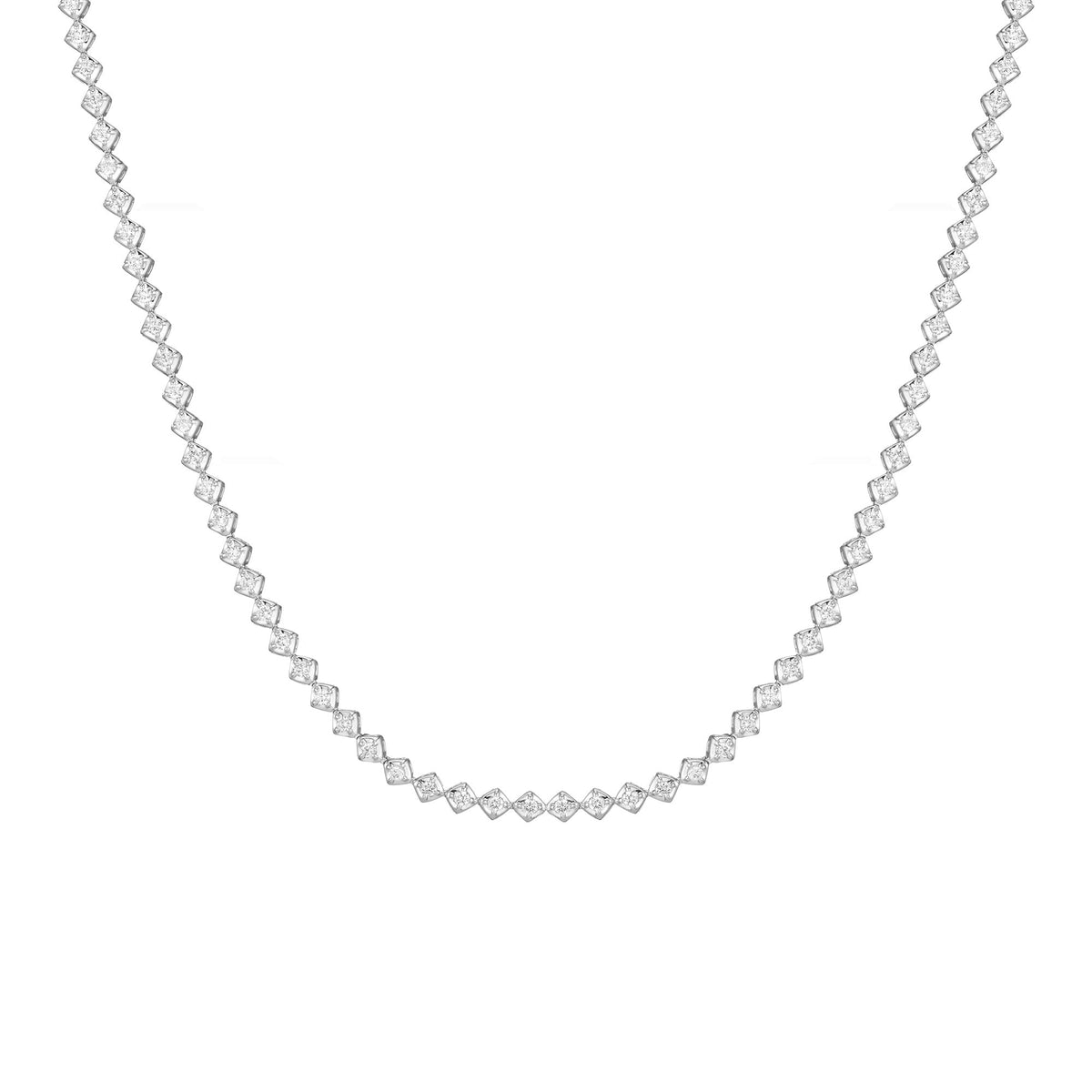 Petite Lab Grown Diamond Tennis Necklace