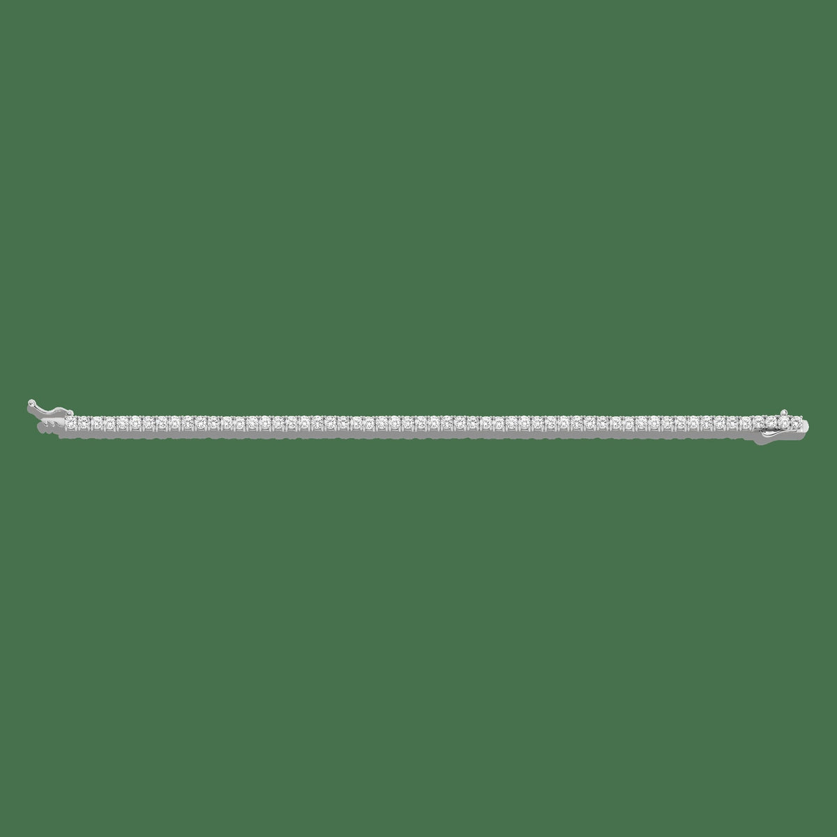 Lab Grown White Sapphire Tennis Bracelet - 6ct