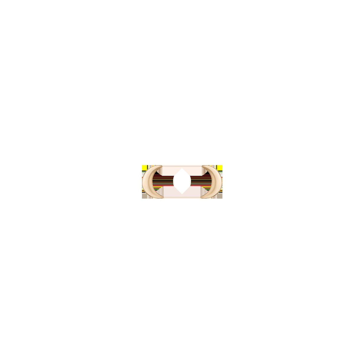 Gold Moon Stud Earrings
