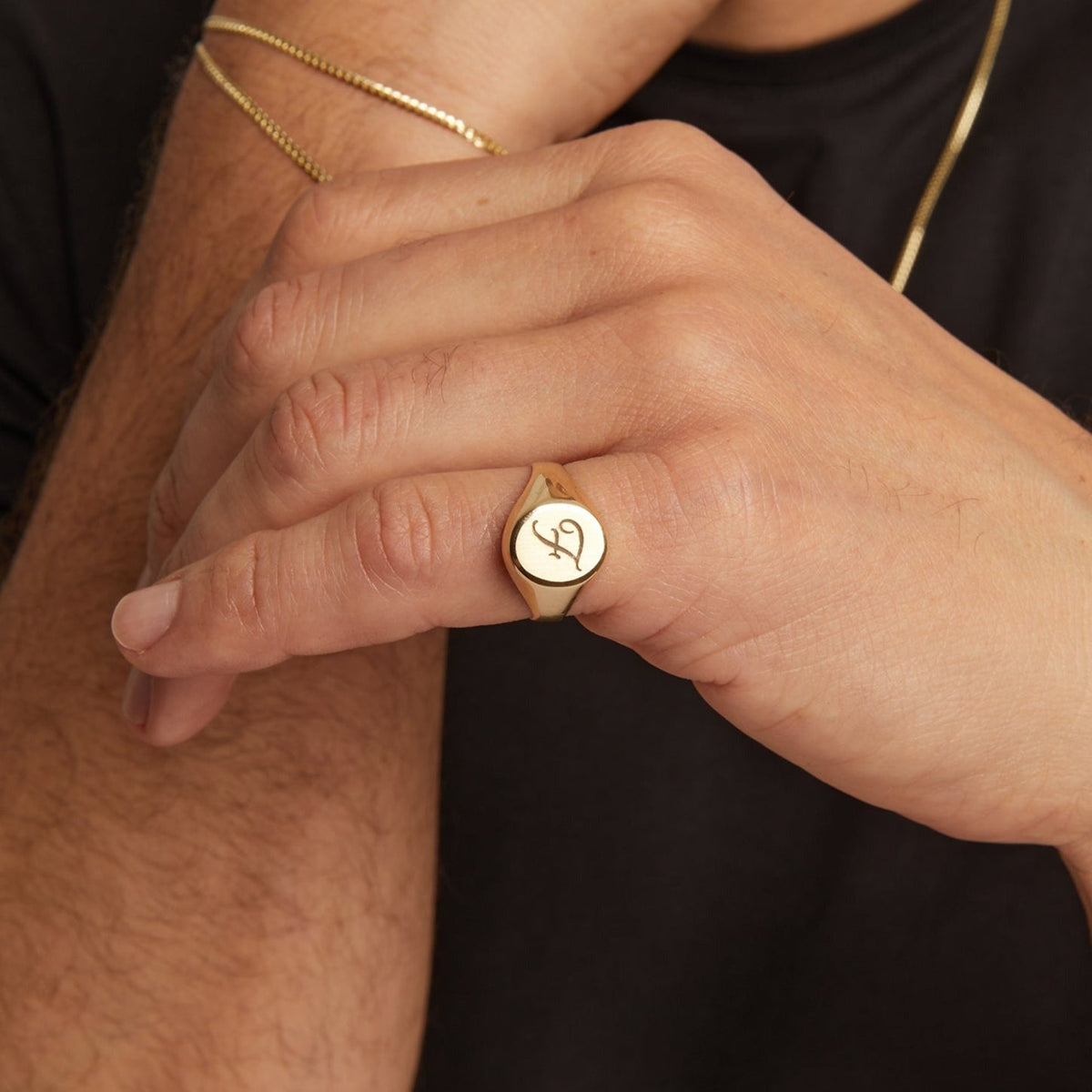 Round Signet Ring