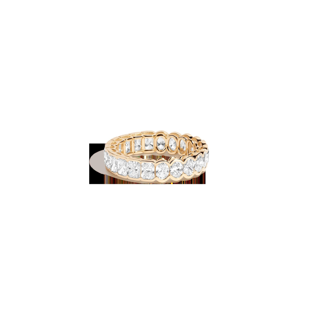 Two-in-One Lab Grown Diamond Semi-Bezel Eternity Ring