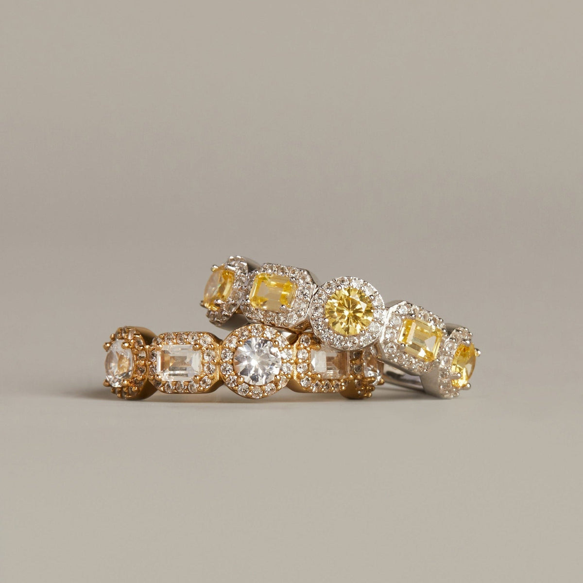 Lab Grown White Sapphire Edwardian Ring