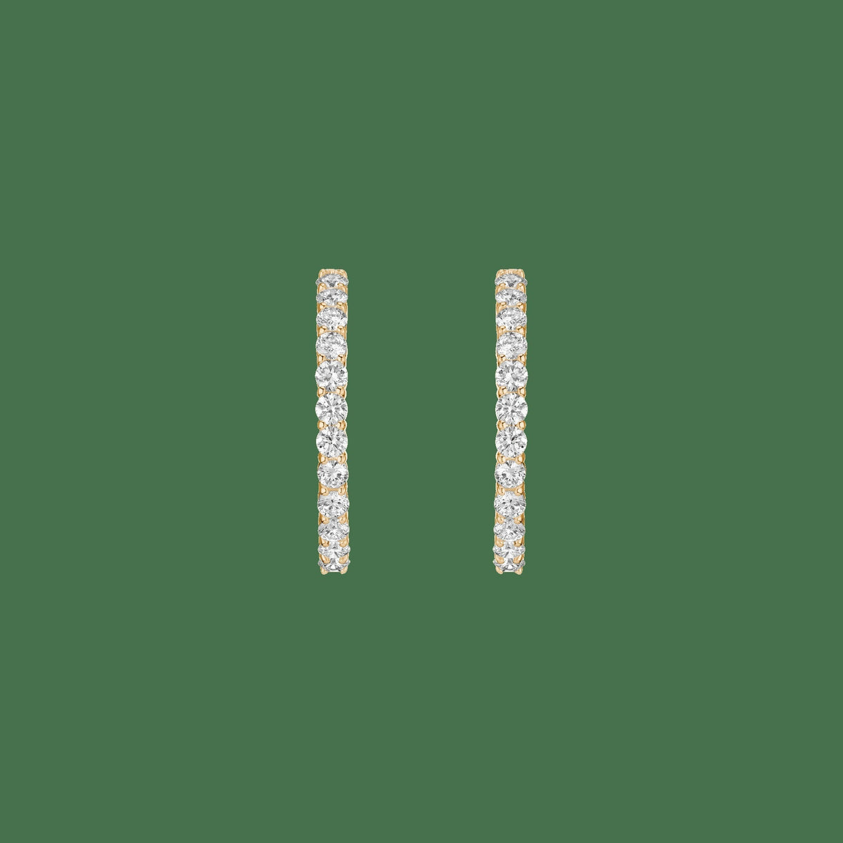 4ct Luxury Lab Grown Diamond Hoops