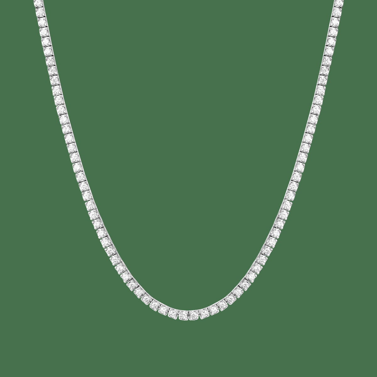 Classic Lab Grown Diamond Tennis Necklace