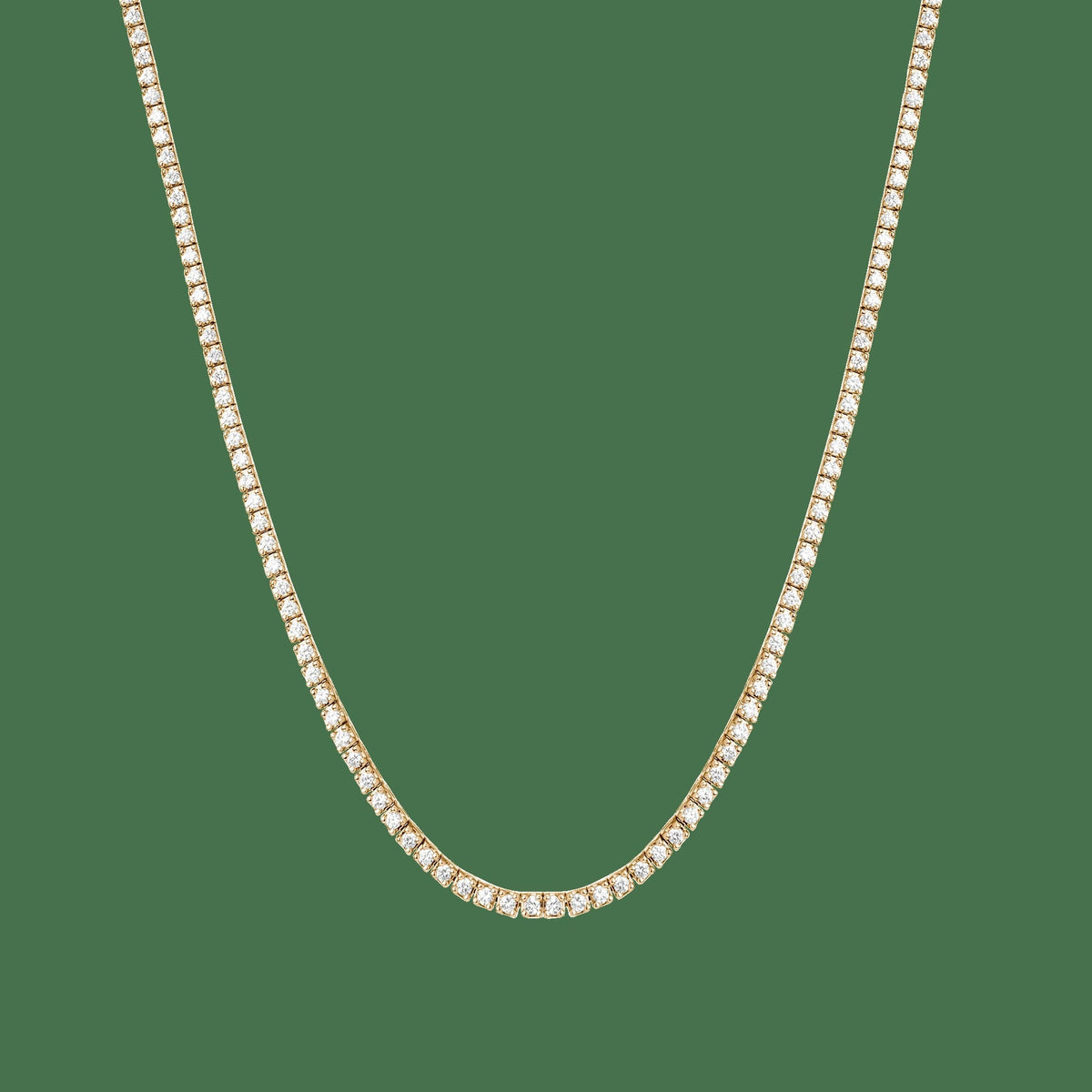 Classic Lab Grown Diamond Tennis Necklace