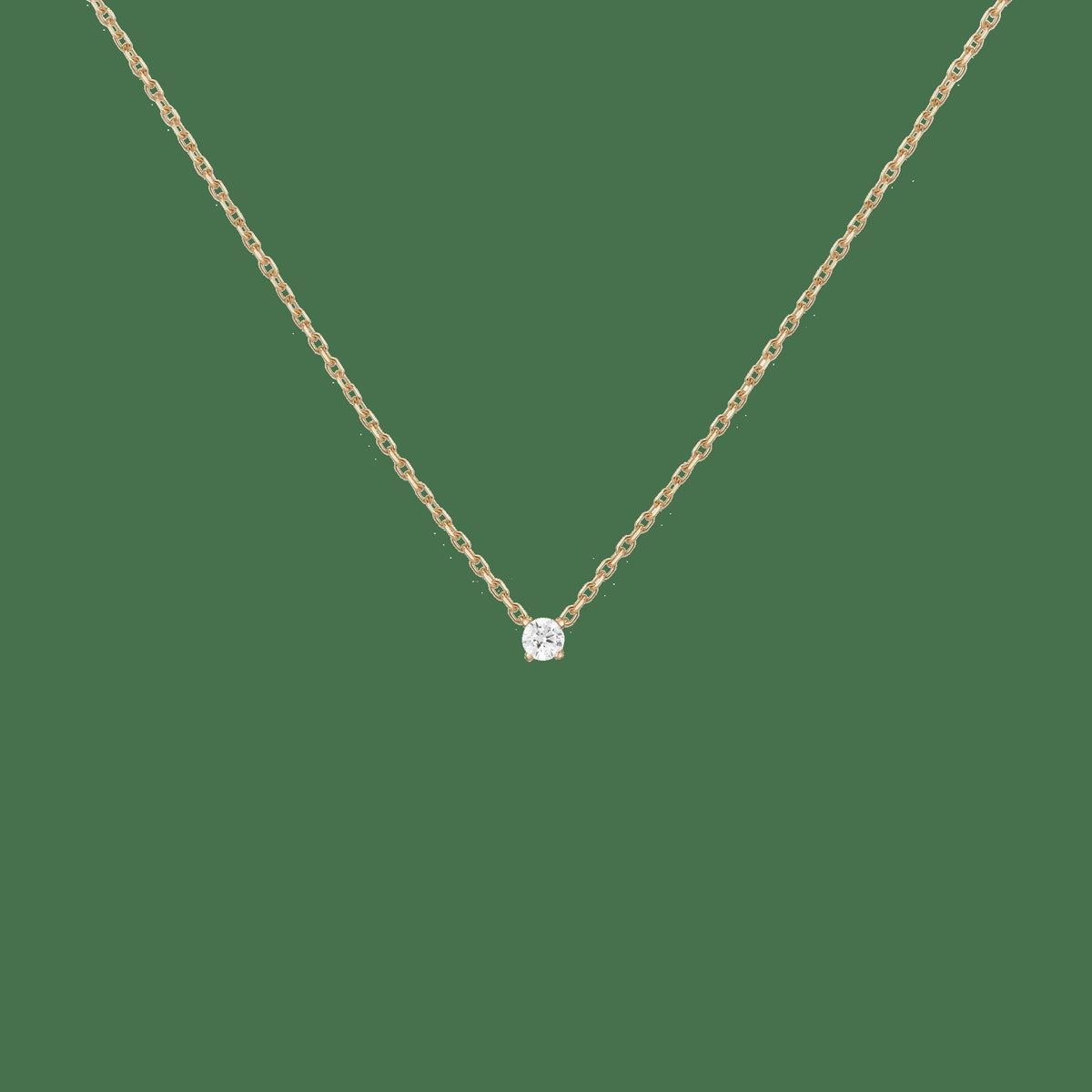 Lab Grown Diamond Solitaire Necklace