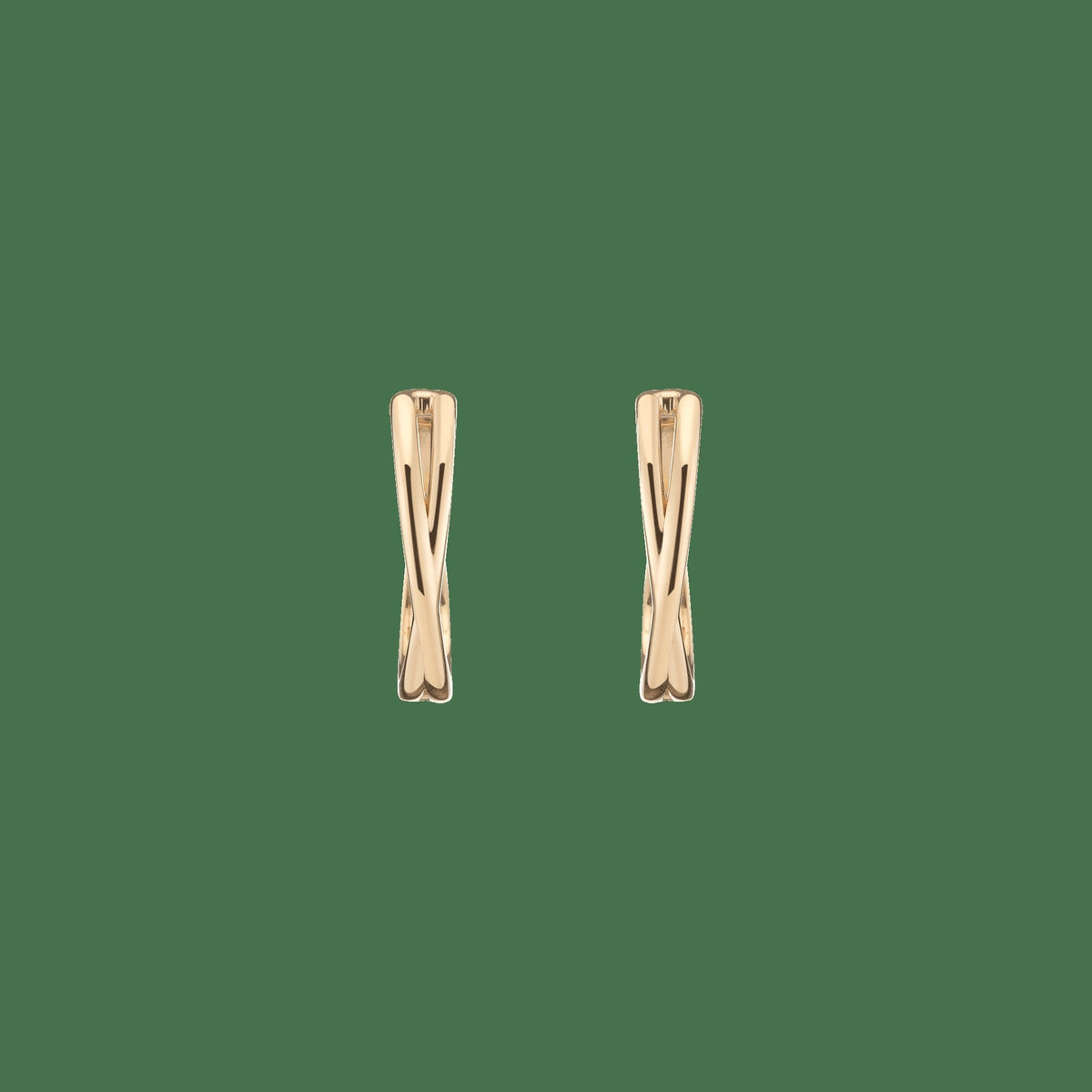 Crossover Hoop Earrings