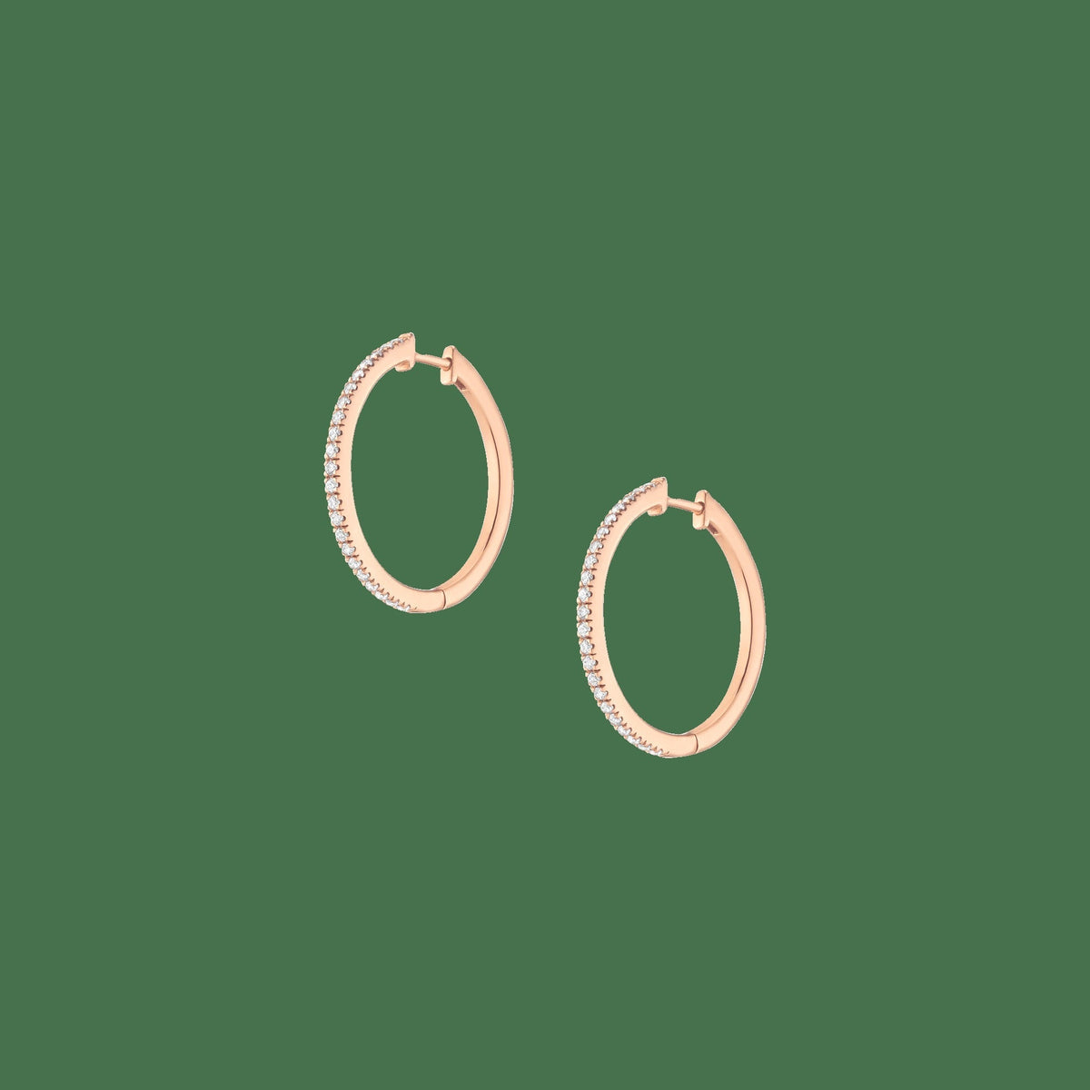 Lab Grown Diamond Hoop Earrings
