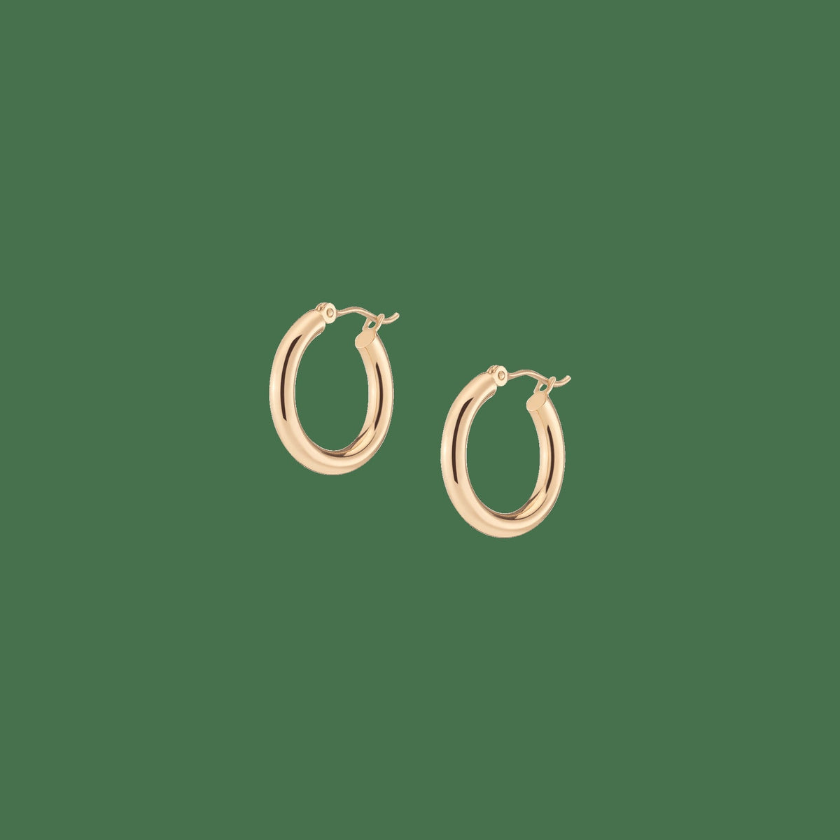 Gold Hoop Earrings - 3mm
