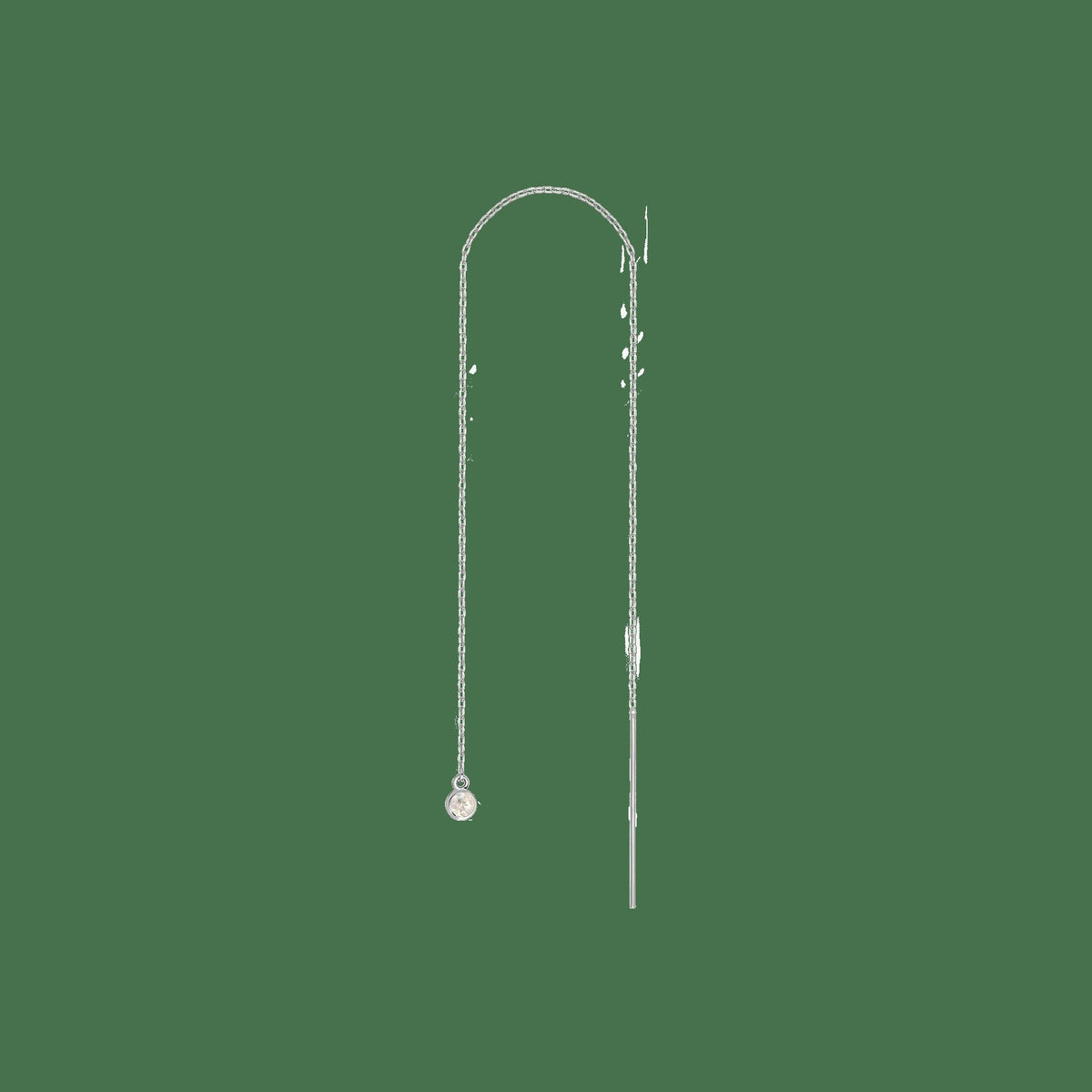Birthstone Ear Chain Threader (Pair)
