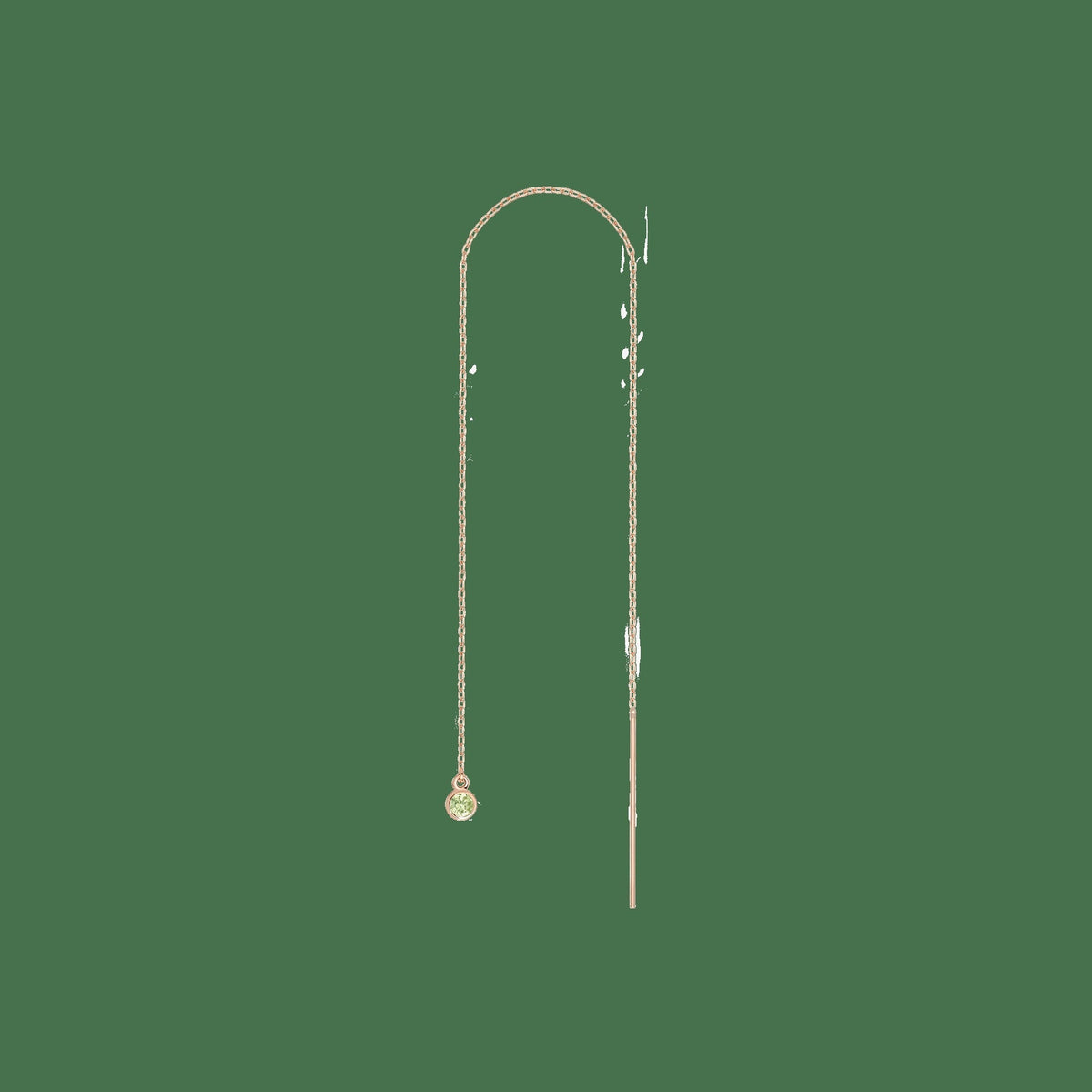 Birthstone Ear Chain Threader (Pair)