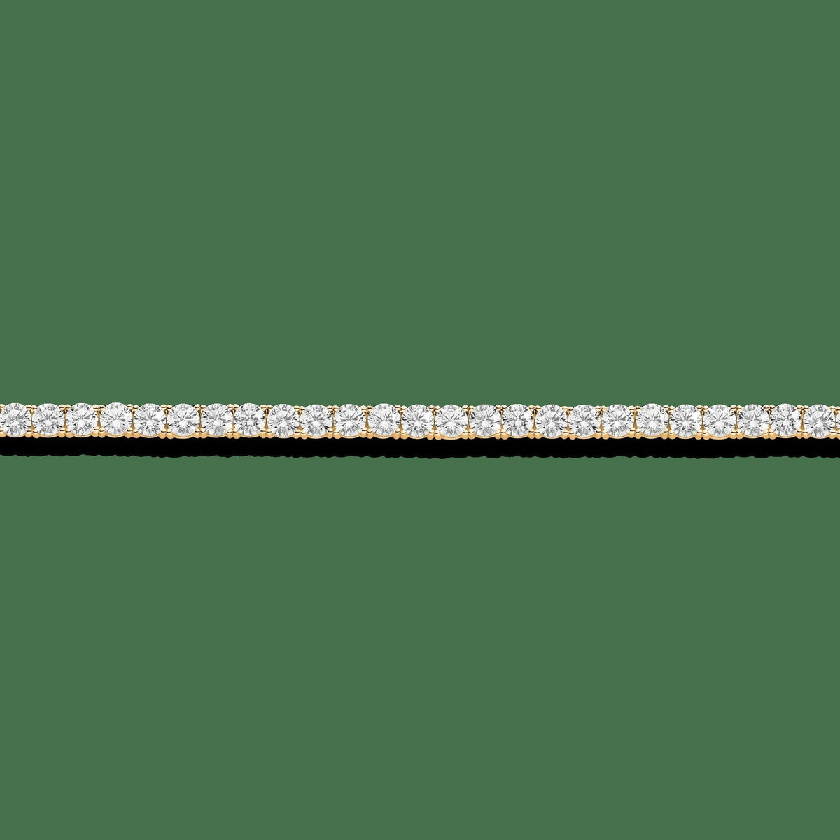Lab Grown White Sapphire Tennis Necklace