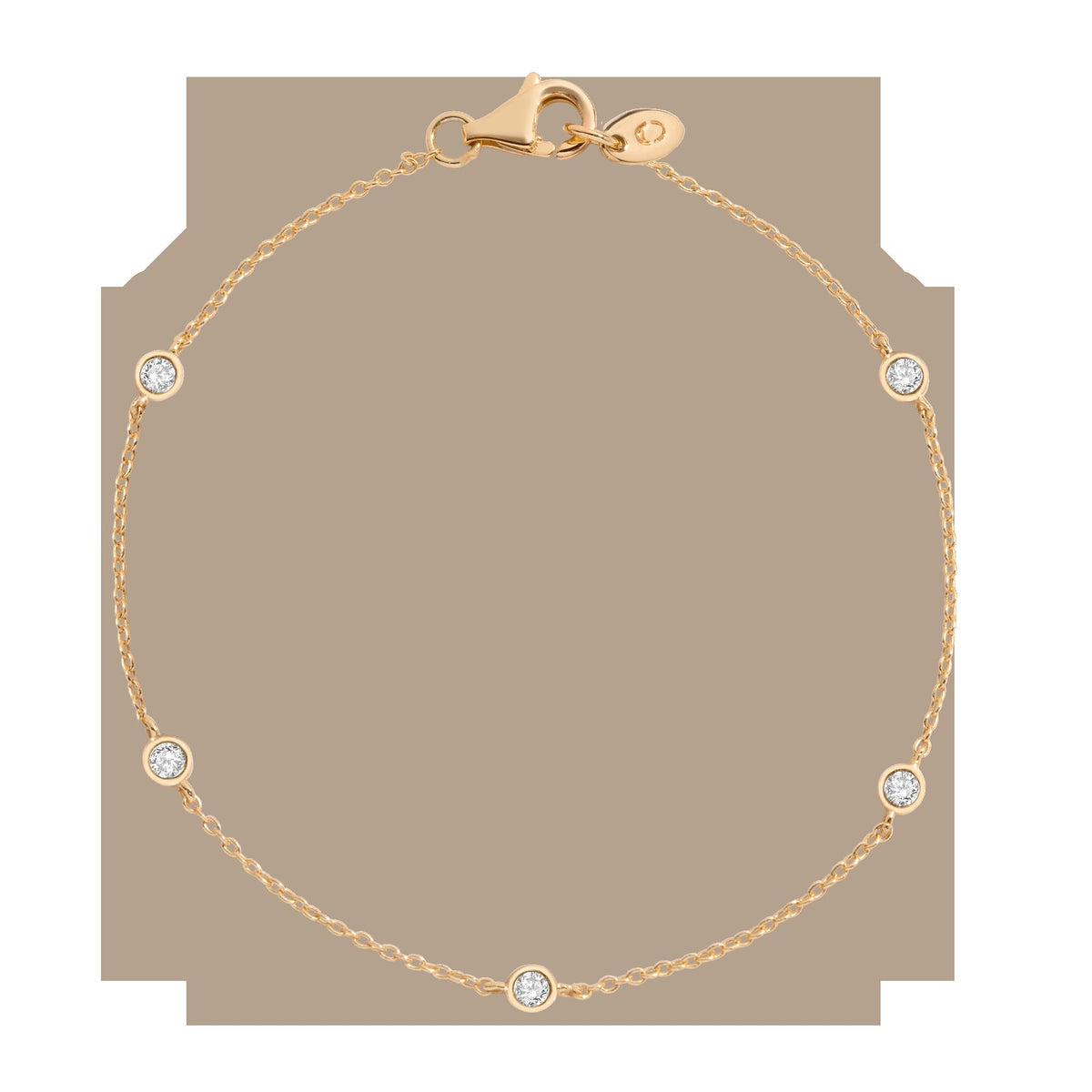 Lab Grown Diamond Station Bracelet