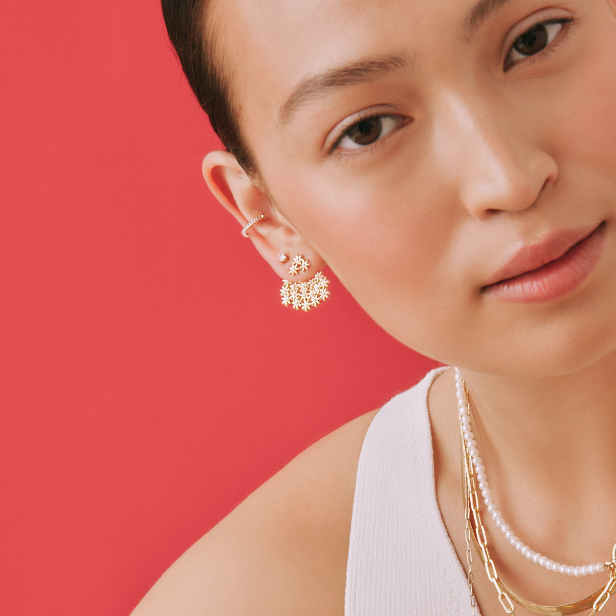 Flower Earring Back Small