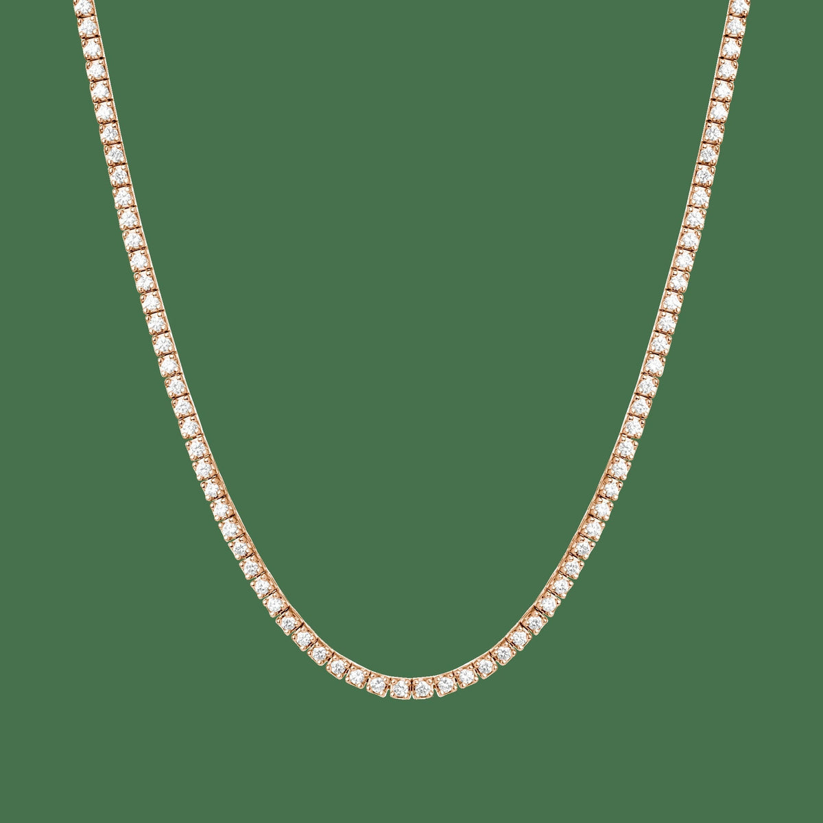 Classic Diamond Tennis Necklace