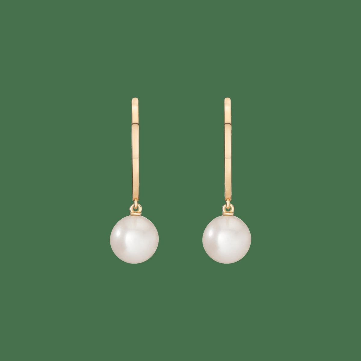 Pearl Hoop Earrings