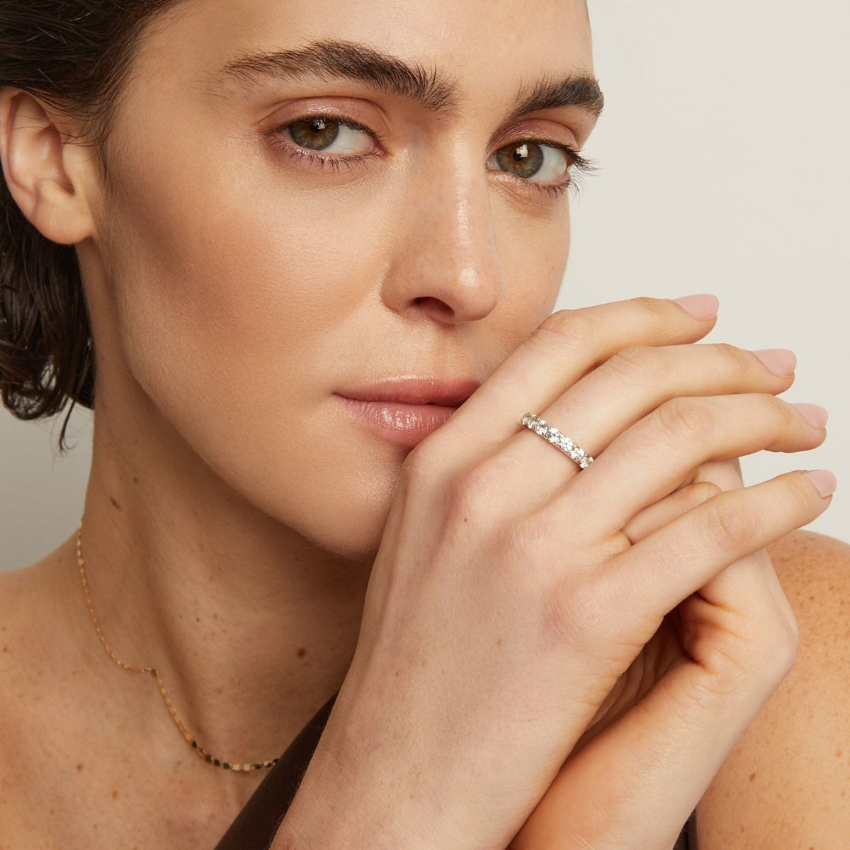 3ct Round Lab Grown Diamond Eternity Ring