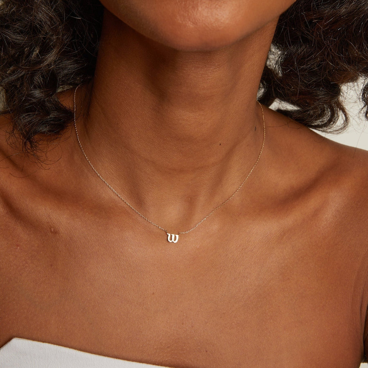 Aurate x Wilson: Dainty W Necklace