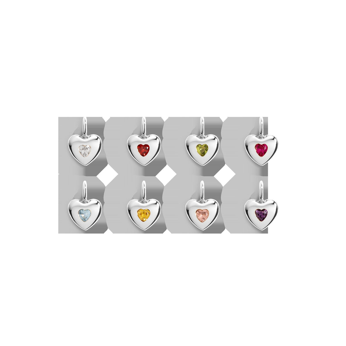 Candy Heart Charm - Morganite