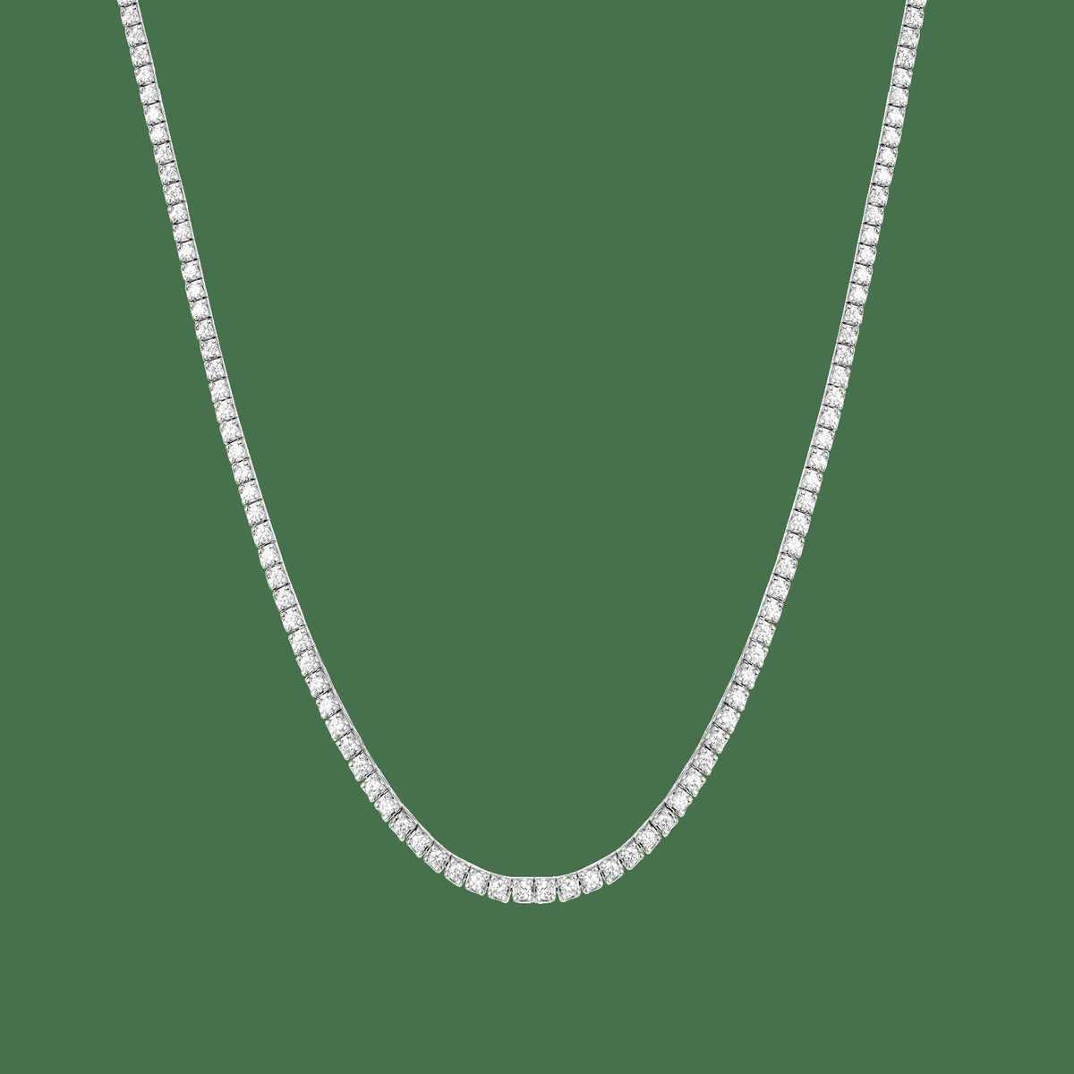 Classic Diamond Tennis Necklace