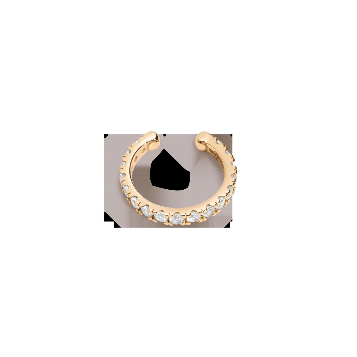 Lab Grown White Sapphire Ear Cuff