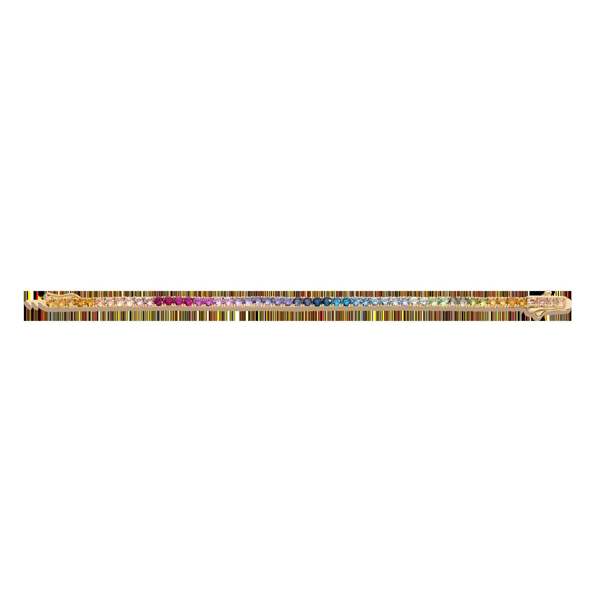 Ombré Rainbow Tennis Bracelet