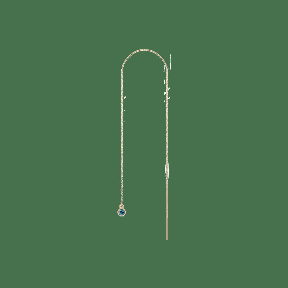 Birthstone Ear Chain Threader (Pair)