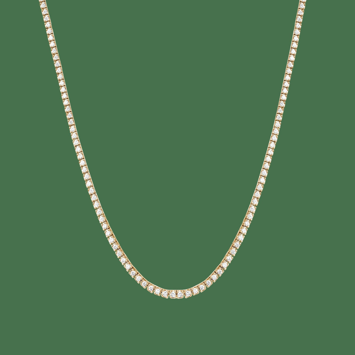 Classic Diamond Tennis Necklace - 5ct (Large)