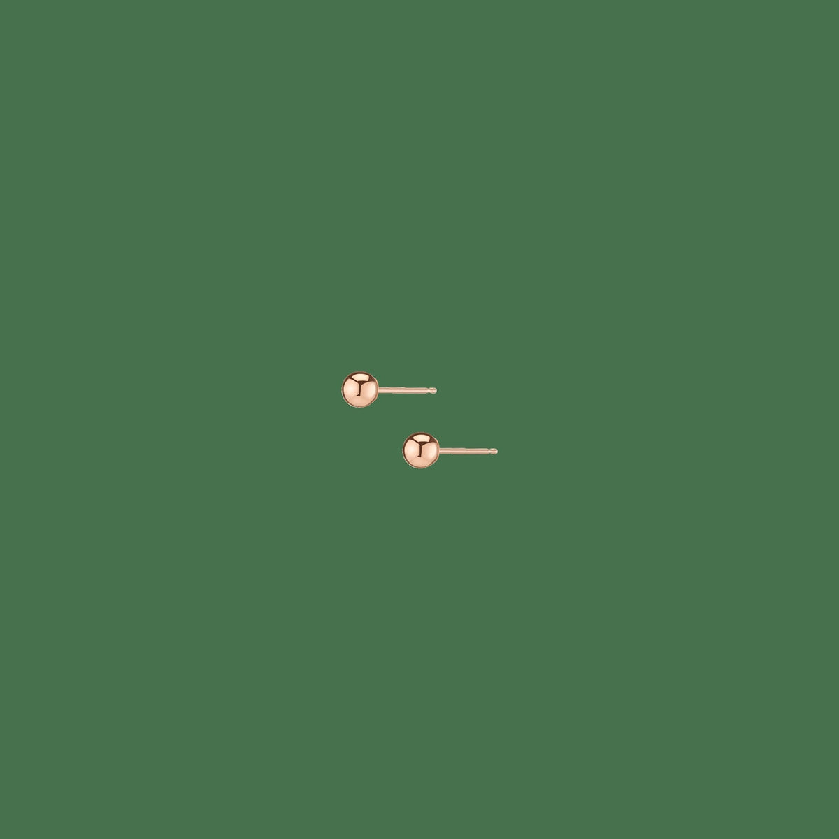 Gold Ball Studs 4mm